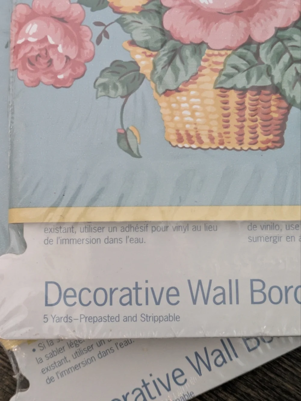 Vintage Martha Stewart Oakleaf Floral Wallpaper Border 10 Yards Total Cottage